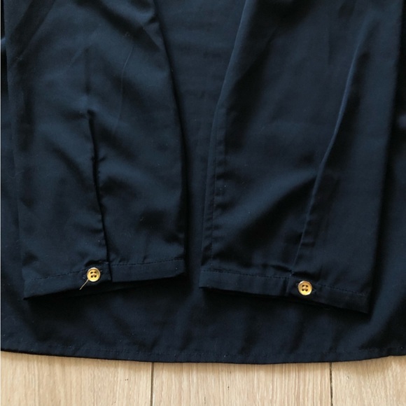 Banana Republic 3/4 Sleeve Blouse in Navy Size S - Picture 7 of 11